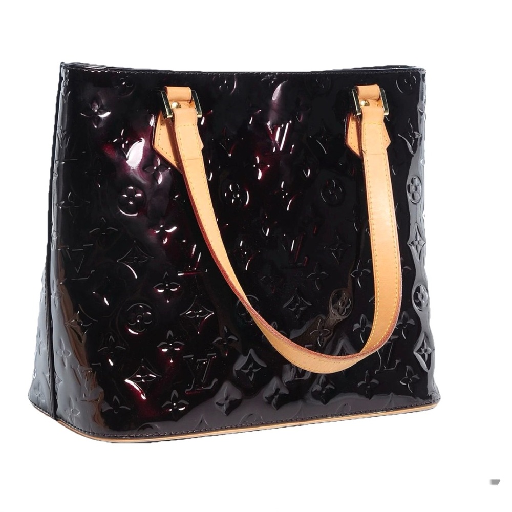 SOLD!! Louis Vuitton LV Vernis Houston Tote in Amarante Patent Leather - Picture 6 of 17